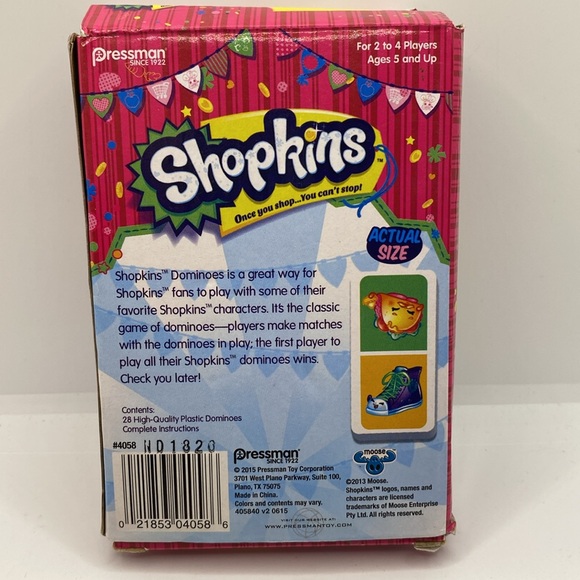 Shopkins Dominoes Game in Box - Picture 7 of 9